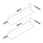 Hanah Home AE106 - 4684 Estantería de Pared Nogal